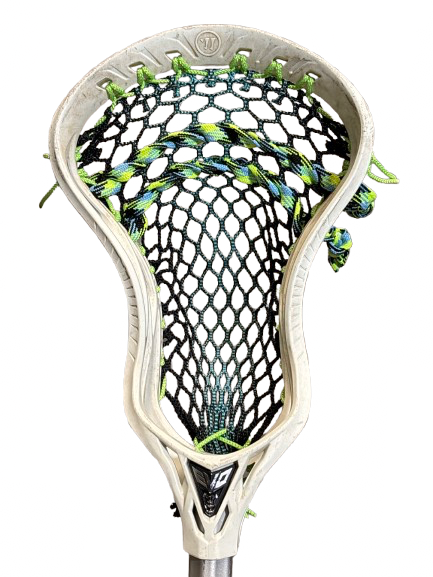 Vist Large View of Product Image Which is Used Warrior EVO TILTTECH W/ STX Hammer D POLE Men Def/LSM Complete Stick White