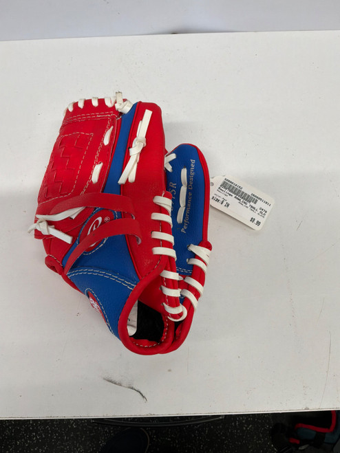 Vist Large View of Product Image Which is Used Rawlings RAWLING TBALL GLOVE BB/SB Glove T-ball Red 6"