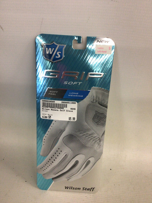Vist Large View of Product Image Which is Used Wilson Womens Golf Glove White SM