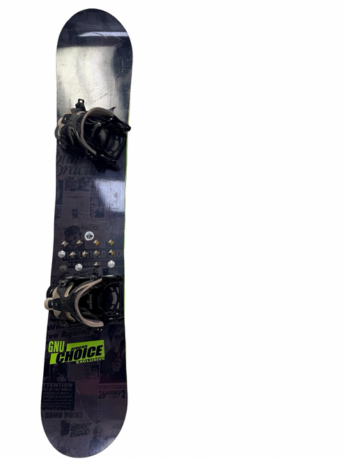 Vist Large View of Product Image Which is Used GNU RIDERS CHOICE EXCLUSIVE 161.5 cm Snowboard w/ Flow Pro Series LG Bindings