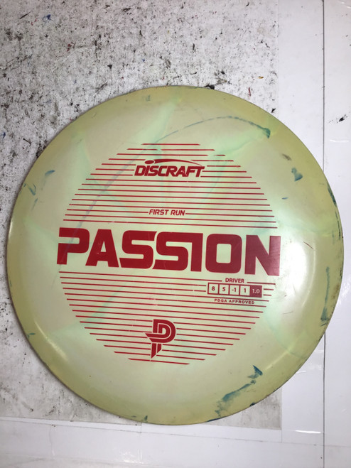 Vist Large View of Product Image Which is Used Discraft ESP SWIRL PASSION Disc Golf Driver Yellow 173g
