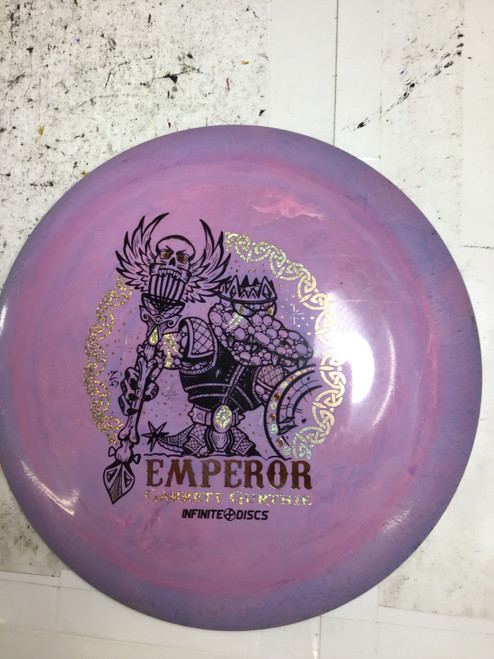 Vist Large View of Product Image Which is Used Infinite Discs INFININATE DISCINSWIRLY S-BLEND EMPEROR Disc Golf Driver Purple 170g