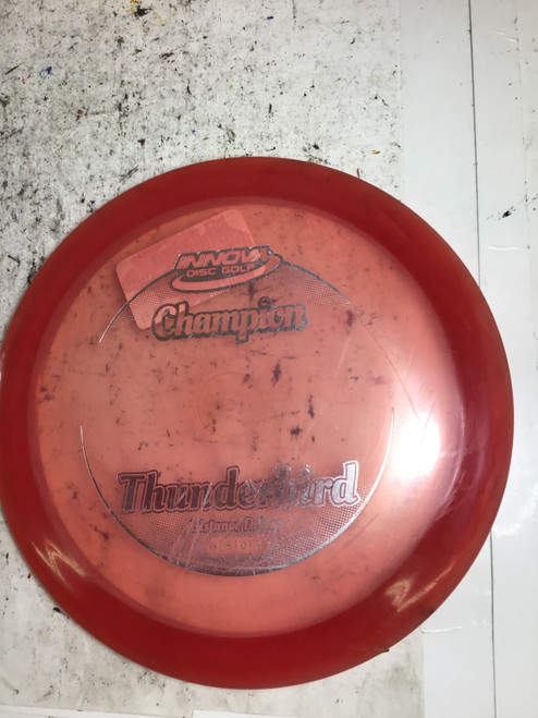 Vist Large View of Product Image Which is Used Innova CHAMPION THUNDERBIRD Disc Golf Driver Red 175g