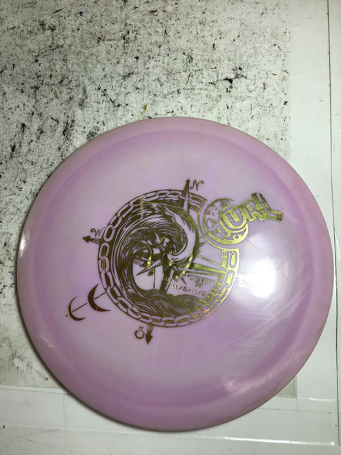 Vist Large View of Product Image Which is Used Lone Star Disc ALPHA CURL Disc Golf Driver Pink 176g