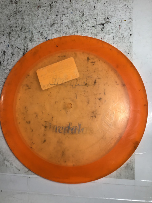 Vist Large View of Product Image Which is Used Innova CHAMPION DAEDALUS Disc Golf Driver Orange 176g