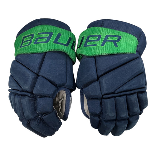 Vist Large View of Product Image Which is Used Bauer TEAM VAPOR ELITE Junior Gloves Navy Blue 11"