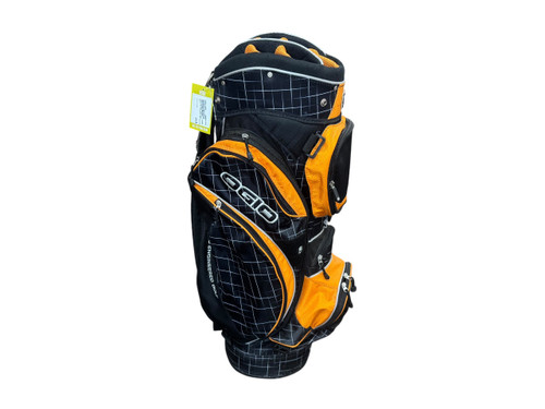 Vist Large View of Product Image Which is Used Ogio 14 WAY CART BAG Mens Cart Bag Orange