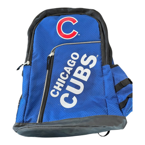 Vist Large View of Product Image Which is Used CHICAGO CUBS Backpack Navy Blue