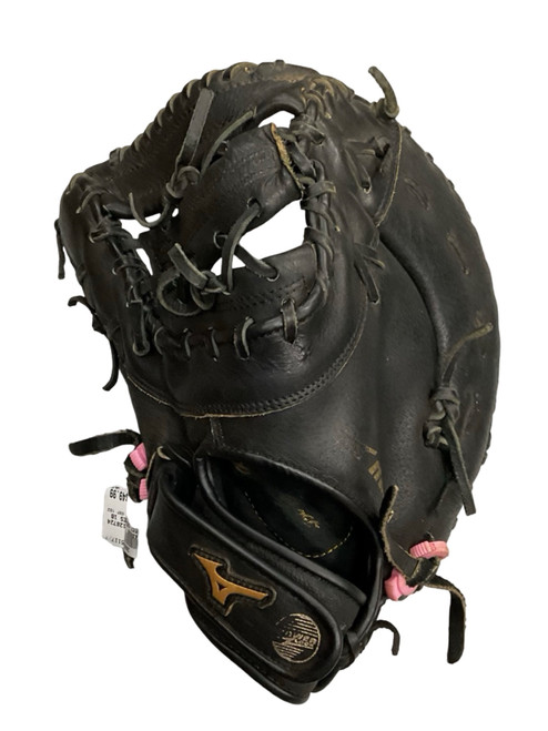 Vist Large View of Product Image Which is Used Mizuno GXF 102 BB/SB First Base RH Throw Black 12"