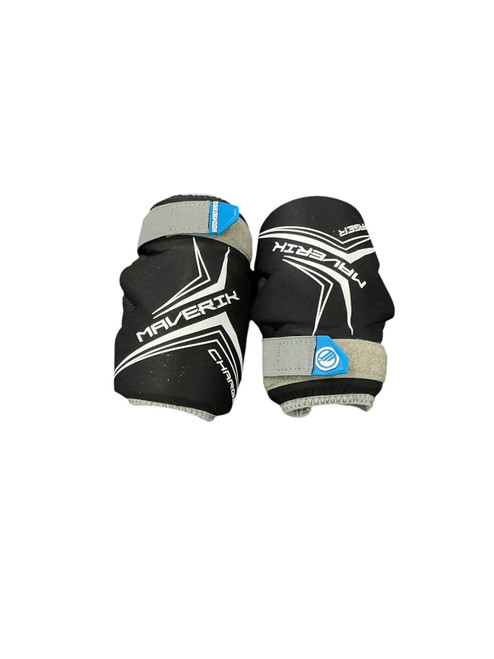 Vist Large View of Product Image Which is Used Maverik CHARGER Lacrosse Arm Pads/Guards Black SM