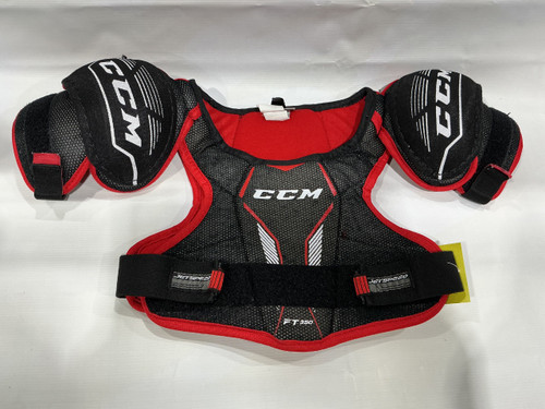 Vist Large View of Product Image Which is Used CCM FT 350 Youth Shoulder Pads LG