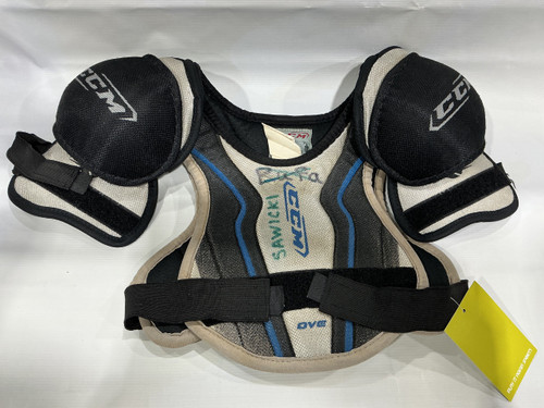 Vist Large View of Product Image Which is Used CCM DVE Youth Shoulder Pads LG