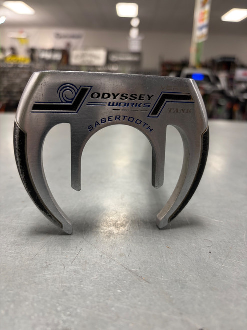 Vist Large View of Product Image Which is Used Odyssey WORKS SABERTOOTH VERSA TANK Mens Putter RH