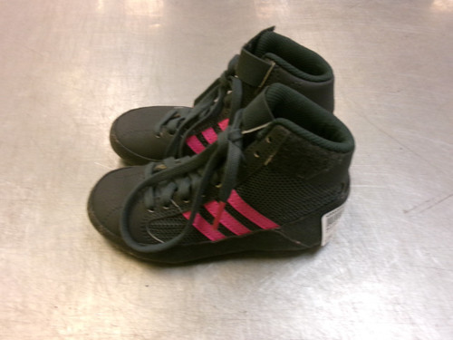 Vist Large View of Product Image Which is Used Adidas Wrestling Shoes Grey Youth 10.0