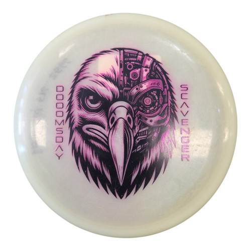 Vist Large View of Product Image Which is Used DOOMSDAY DISCS SCAVENGER Disc Golf Mid Range White 177g