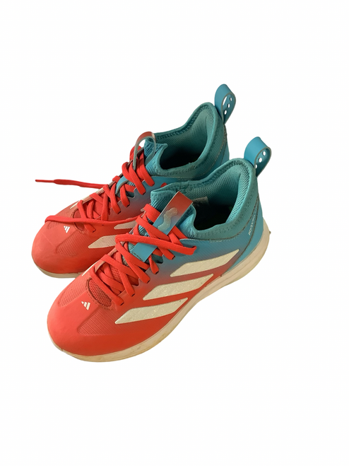 Vist Large View of Product Image Which is Used Adidas ADIZERO IMPACT BB/SB Cleats Royal Blue And Red Junior 02