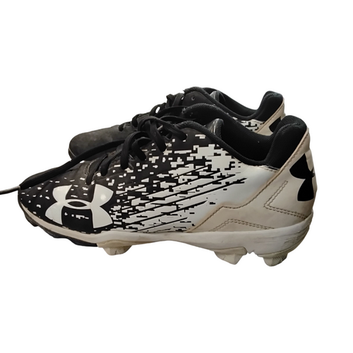 Vist Large View of Product Image Which is Used Under Armour AUTHENTIC BB/SB Cleats Black Junior 03
