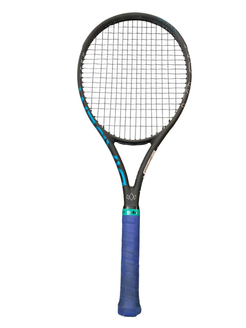 Vist Large View of Product Image Which is Used Diadem NOVA 100 V3 Adult Tennis Racquet Black 4 3/8"