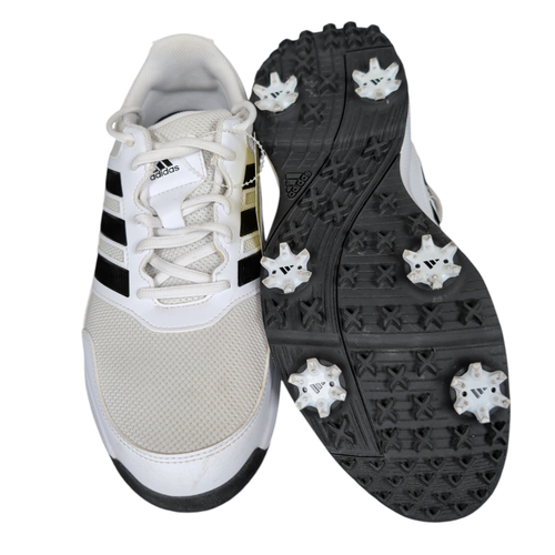 Vist Large View of Product Image Which is Used Adidas Mens Golf Shoes White Senior 8.5