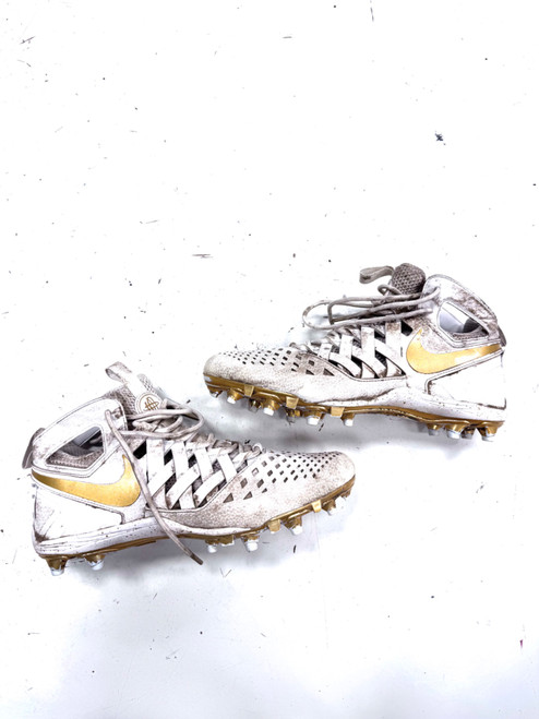 Vist Large View of Product Image Which is Used Nike LAX Cleats Mens White Senior 11