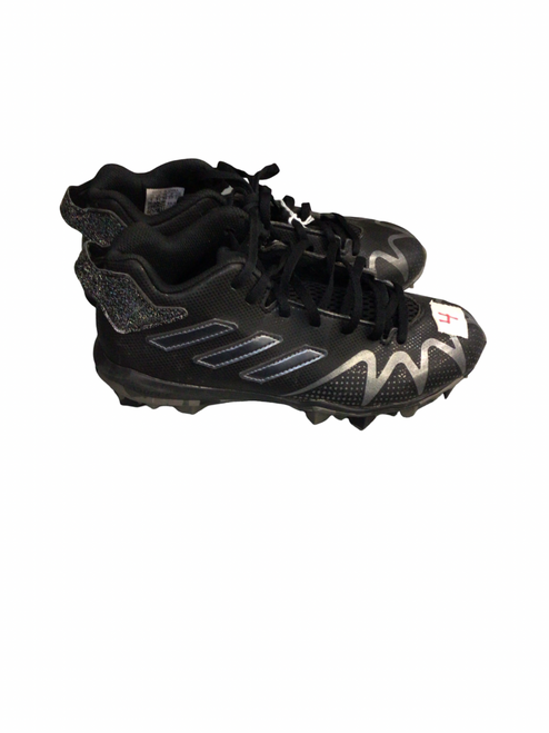 Vist Large View of Product Image Which is Used Adidas Jr FB Cleats Black Junior 04