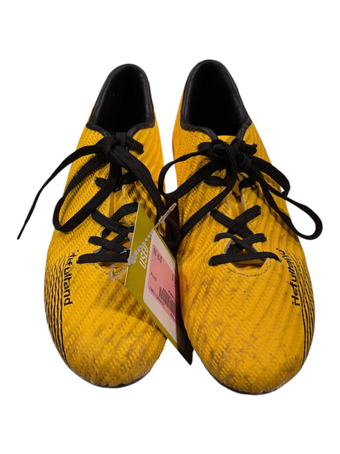 Vist Large View of Product Image Which is Used Soccer Cleats Yellow Junior 02.5