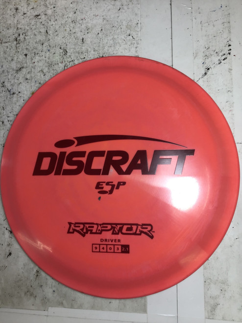 Vist Large View of Product Image Which is Used Discraft ESP RAPTOR Disc Golf Driver Pink 174g