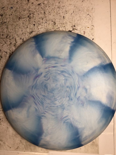 Vist Large View of Product Image Which is Used Discraft CT SWIRL FOCUS Disc Golf Putter Royal Blue 175g