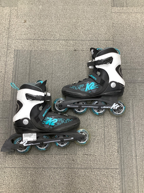 Vist Large View of Product Image Which is Used K2 80 PRO WOMENS Senior Rec Fitness Skates Black Senior 9