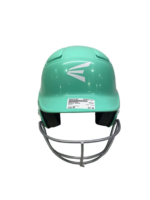 Vist Large View of Product Image Which is Used Easton ALPHA Batting Helmet w/Mask Turquoise SM