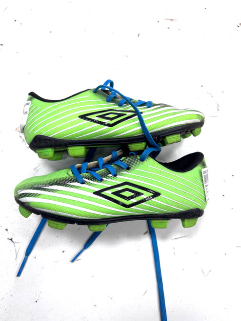Vist Large View of Product Image Which is Used Umbro Soccer Cleats Green Youth 11.0