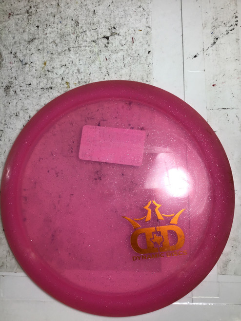 Vist Large View of Product Image Which is Used Dynamic Discs LUCID GOLD METAL FLAKE ESCAPE Disc Golf Driver Pink 175g