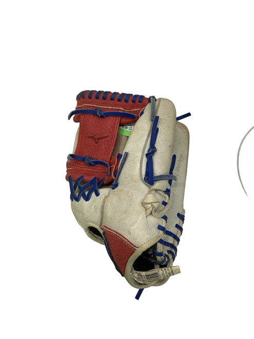 Vist Large View of Product Image Which is Used Mizuno GPF1150Y1 BB/SB First Base RH Throw White/Royal/Red 11 1/2"