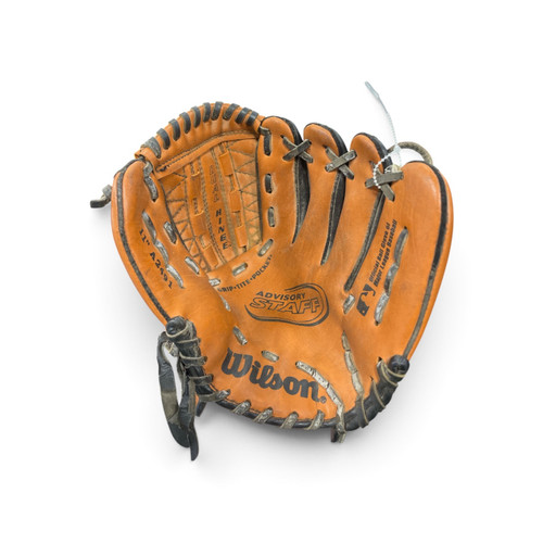 Vist Large View of Product Image Which is Used Wilson A2491 BB/SB Glove RH Throw Brown 11"
