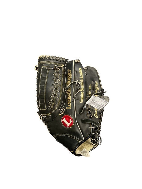 Vist Large View of Product Image Which is Used Louisville Slugger TPS 13.5 BB/SB Glove RH Throw Black 13 1/2"