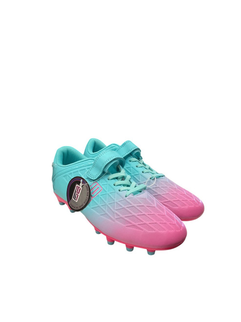 Vist Large View of Product Image Which is Used DEJA TU SZ 5 Soccer Cleats Purple And Turquoise Junior 05