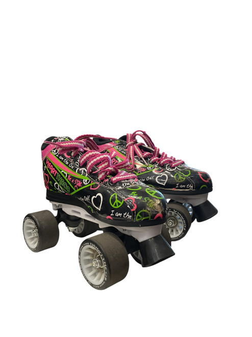 Vist Large View of Product Image Which is Used Pacer ROLLERSKATE SZ 6 Senior Roller Quad Skates Black Senior 6