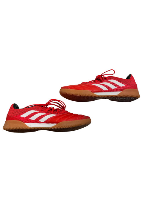 Vist Large View of Product Image Which is Used Adidas Soccer Indoor Shoes Red Senior 8.5
