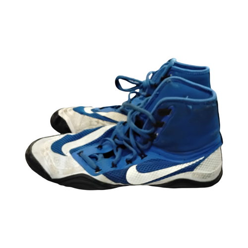 Vist Large View of Product Image Which is Used Nike HYPERSWEEP Wrestling Shoes Royal Blue Senior 9.5