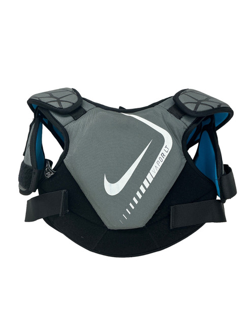 Vist Large View of Product Image Which is Used Nike VAPOR LT YOUTH Lacrosse Shoulder Pads Grey LG
