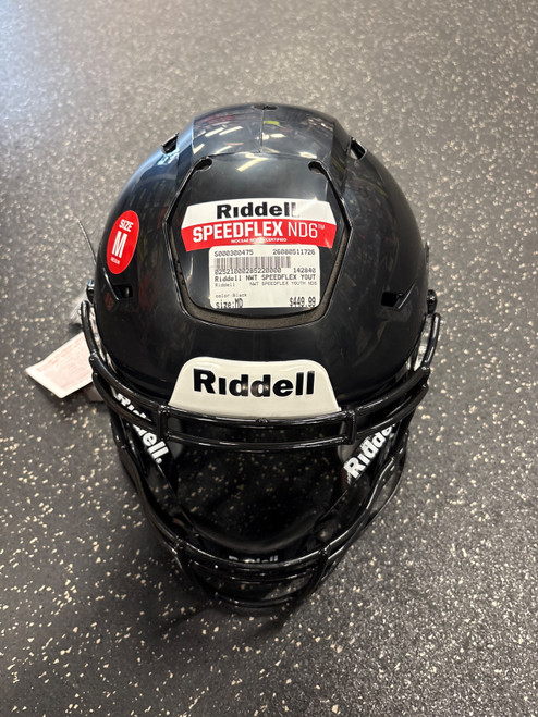 Vist Large View of Product Image Which is Used Riddell NWT SPEEDFLEX YOUTH ND6 FB Helmet Black MD