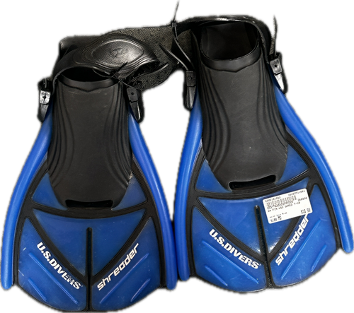 Vist Large View of Product Image Which is Used Underwater Fins Navy Blue MD
