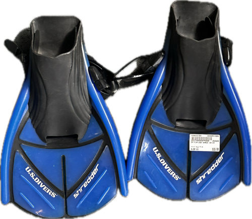 Vist Large View of Product Image Which is Used Underwater Fins Navy Blue LG