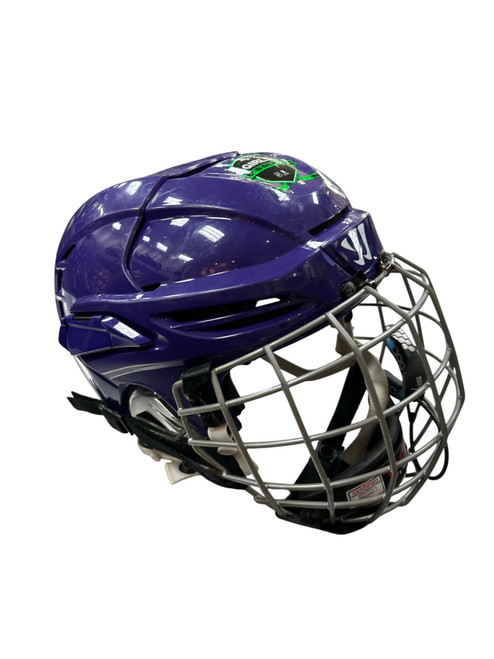 Vist Large View of Product Image Which is Used Warrior COVERT COMBO SM Helmet Cage Combo Purple SM