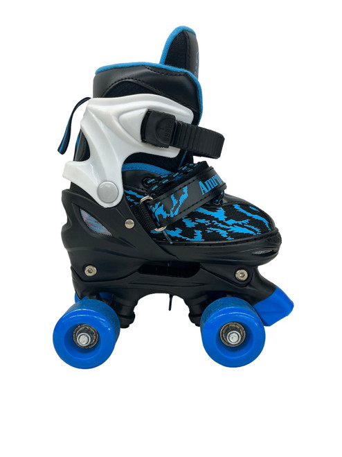 Vist Large View of Product Image Which is Used AMRGOT Child Roller Quad Skates Black Adjustable