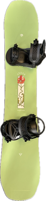 Vist Large View of Product Image Which is Used Arbor SWOON DECON Womens Board/Bindings Green 140 cm
