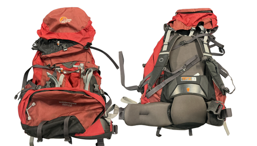 Vist Large View of Product Image Which is Used TFDC WILDERNESS 65+15 Backpack Red