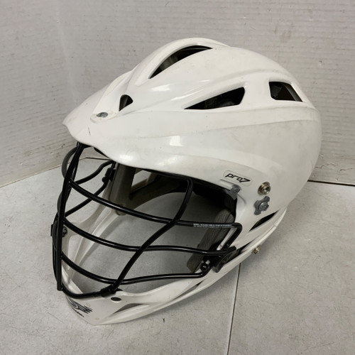 Vist Large View of Product Image Which is Used Cascade PRO7 Lacrosse Helmet White One Size