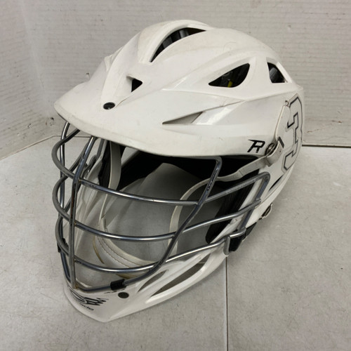 Vist Large View of Product Image Which is Used Cascade R Lacrosse Helmet White Fits all