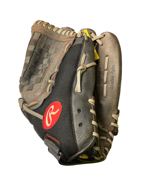 Vist Large View of Product Image Which is Used Rawlings RAWLINGS RENEGADE 13IN RHT BB/SB Glove RH Throw Black 13"